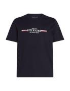 Hilfiger Chest Stripe Tee Tommy Hilfiger Navy