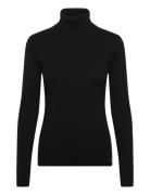 Woven Label Roll Neck Sweater Calvin Klein Jeans Black