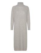 Wool Cash Roll-Nk Long Dress Tommy Hilfiger Grey