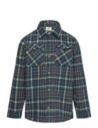 Shirt Ls Check En Fant Green