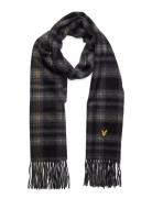 Tartan Cashmere Scarf Lyle & Scott Grey