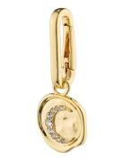 Charm Recycled Moon Pendant Pilgrim Gold