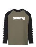 Hmlboys T-Shirt L/S Hummel Green