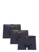 Men's Knit 3-Pack Trunk Emporio Armani Navy