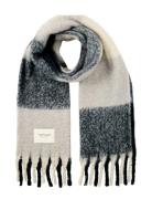 Cosy Brushed Check Scarf Tom Tailor Navy