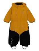 Penguin Snowsuit Kids Teal ISBJÖRN Of Sweden Yellow