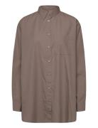 Gaia Shirt Poplin Moshi Moshi Mind Khaki