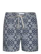 Stan Aop Swim Shorts 2.0 Les Deux Navy