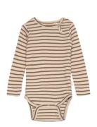 Body L/S Modal Striped Petit Piao Patterned