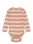 Body L/S Modal Multi Striped Petit Piao Pink