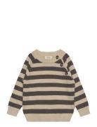 O-Neck Knit Light Sweater Petit Piao Brown