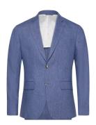 Hopper U Super Linen Blazer J. Lindeberg Blue