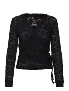 Full Lace Wrap Top Rosemunde Black