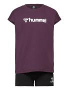 Hmlnova Shorts Set Hummel Purple