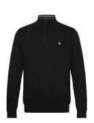 Cttn 1/4 Zip Tipped Original Penguin Black