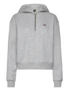 Oakport 1/4 Zip Hoodie W Dickies Grey