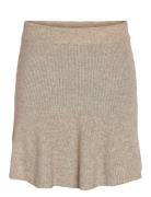 Nmnola Knit Hw Skirt Fwd NOISY MAY Beige