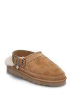 Rhbrisbane Shearling Buckle Slipper Rosemunde Brown