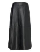 Crolenda Pu Midi Skirt French Connection Black