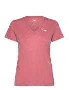 V Neck Tee Lee Jeans Pink