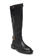 Biapaloma Knee High Boot Smooth Leather Bianco Black