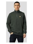 Basic Organic 1/2 Zip Sweat Clean Cut Copenhagen Khaki