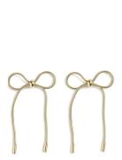 Pcpernille Bow Earrings Pieces Gold