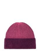 Beanie Plaited Colorblock Tom Tailor Pink