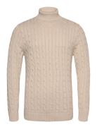 Slhryan Structure Roll Neck Selected Homme Beige