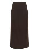 Malenagz Hw Midi Skirt Gestuz Brown