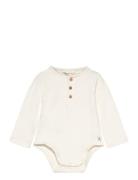 Cotton Bodysuit Buttons Mango Cream