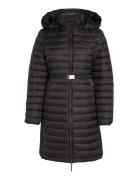 Lw Padded Smocking Knee Coat Calvin Klein Black