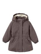 Nmfgerda Padded Long Jacket Fo Lil Lil'Atelier Grey