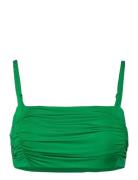 Swim Alba Bandeau Shiny Lindex Green