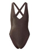 Swimsuit Ciara Lurex Lindex Brown