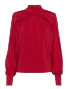 Soffigz Ls Blouse Gestuz Red