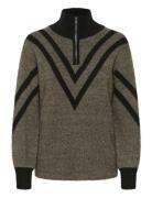 Kakarla Knit Pullover Kaffe Grey