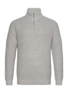 Stand-Up Collar Knit Lindbergh Grey