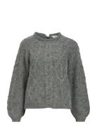 Objsmilla Knit Re L/S Pullover Cc1 Aw Object Grey