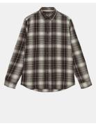 Akleif Flannel Check Shirt Anerkjendt Brown