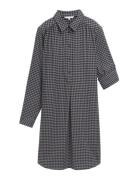 Checked Flanell Dress Tom Tailor Navy