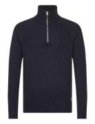 Jjpannel Knit Half Zip Aw24 Jack & J S Navy