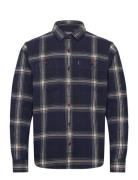 Vintage Check Overshirt Superdry Navy