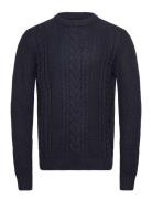 Jjcraig Knit Crew Neck Aw24 Jack & J S Navy