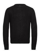 Jjcraig Knit Crew Neck Aw24 Jack & J S Black