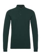 Long Sleeve Cotton Pique Polo Superdry Green