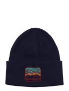 Beanie With Mountain Patch Peacoat Timberland Navy