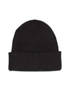 Cotton/Wool Fine Rib Beanie Calvin Klein Black