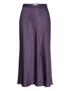 Hana Satin Silk Skirt Ahlvar Gallery Purple