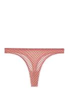 Lace Satin Thong Understatement Underwear Pink